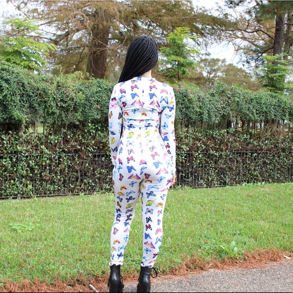 🦋Butterfly Spice Jumpsuit - Picture 4 of 7